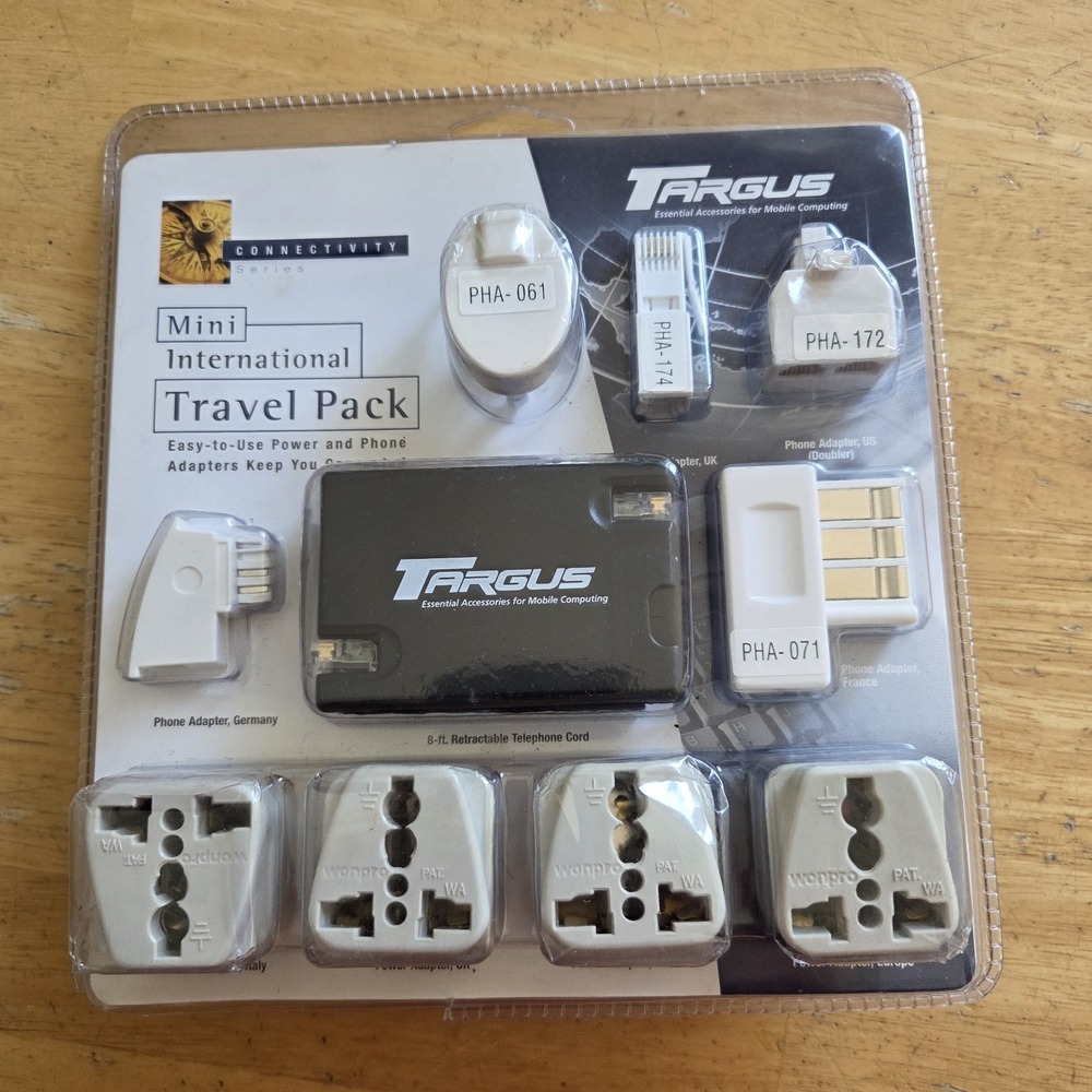 Targus World‎ Power Travel Adapter Universal Mini International Plug Kit NEW
